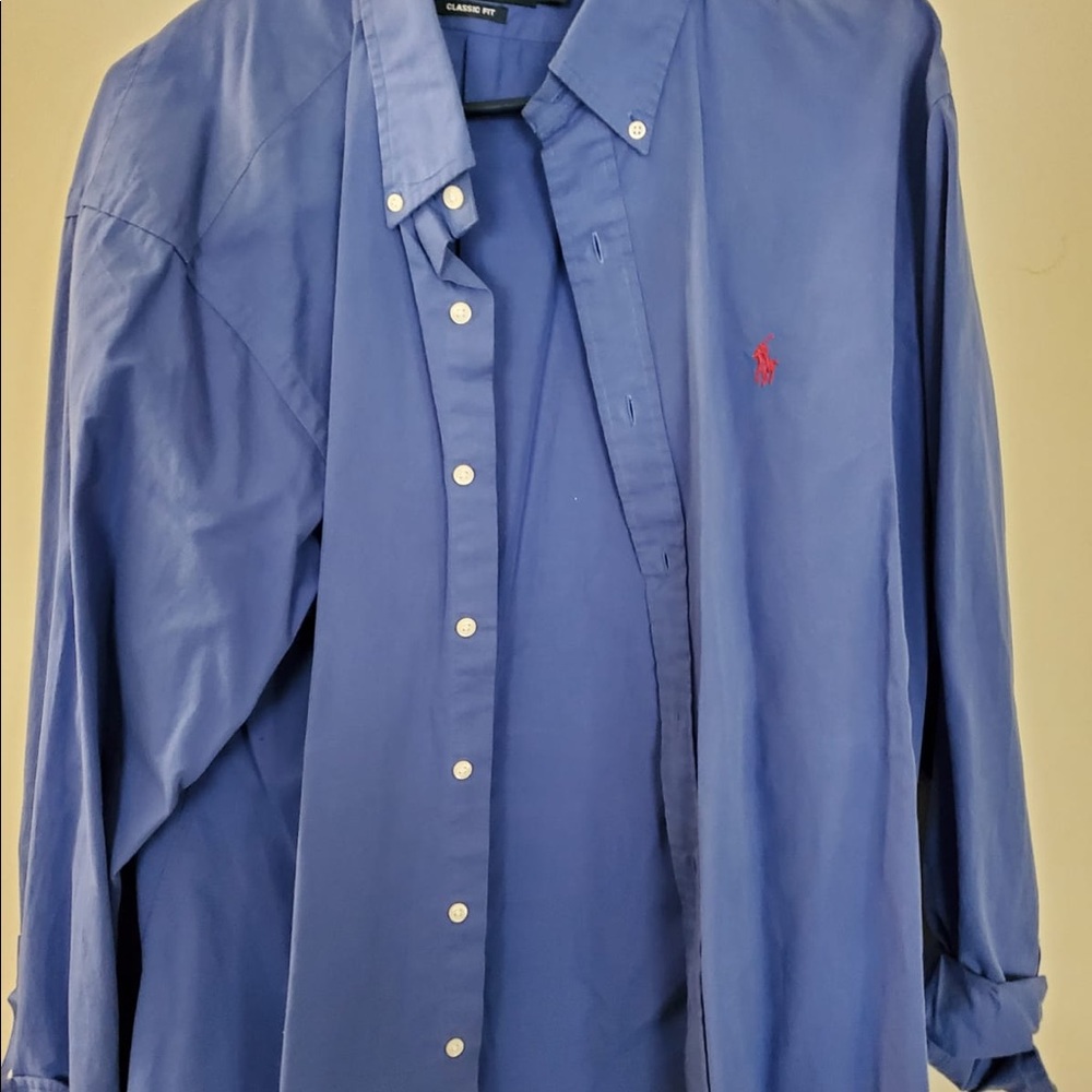 Ralph Lauren Blue Button Up